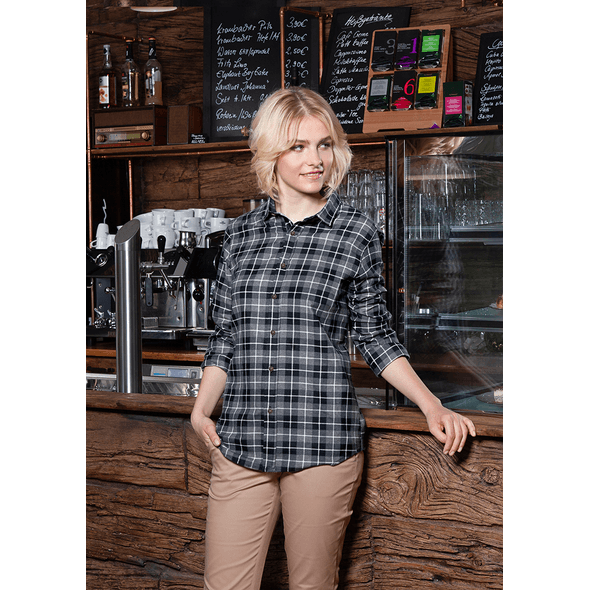Karlowsky Passion | Geruite damesblouse van Urban-Flair Karlowsky Passion | Geruite damesblouse van Urban-Flair